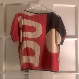 Stellar handmade silk blend top